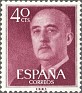 Spain 1955 General Franco 40 CTS Dark Purple Edifil 1148. Spain 1955 1148 Franco. Uploaded by susofe